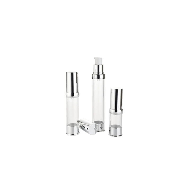 Chrome Airless Cosmetic Bottle